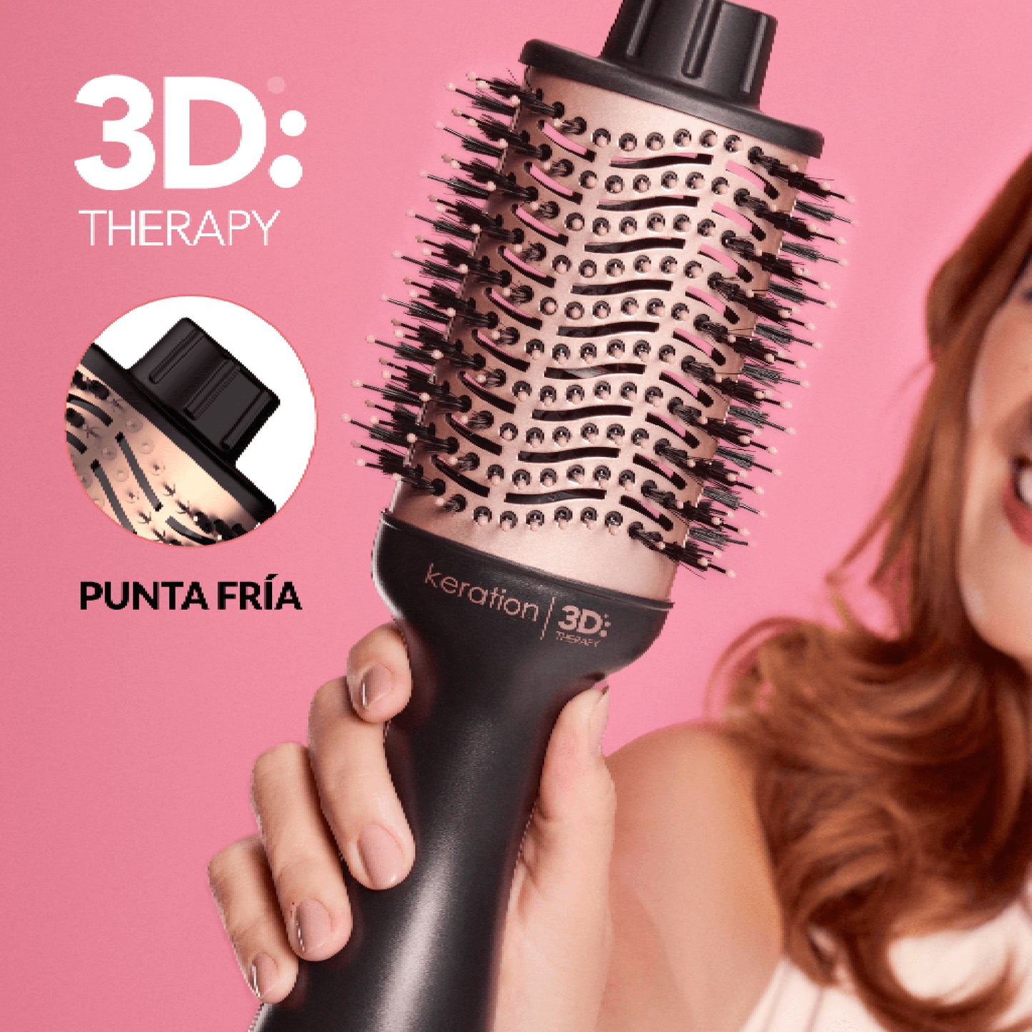 Gama Cepillo Electrico Modelador Stylish Keration Brush 3D