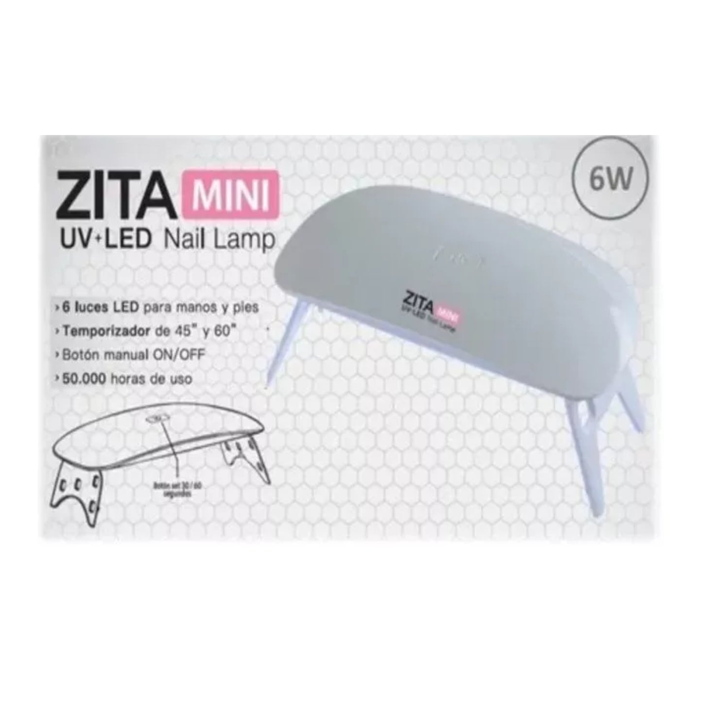 Zita Lámpara Esmaltado Mini UV/LED