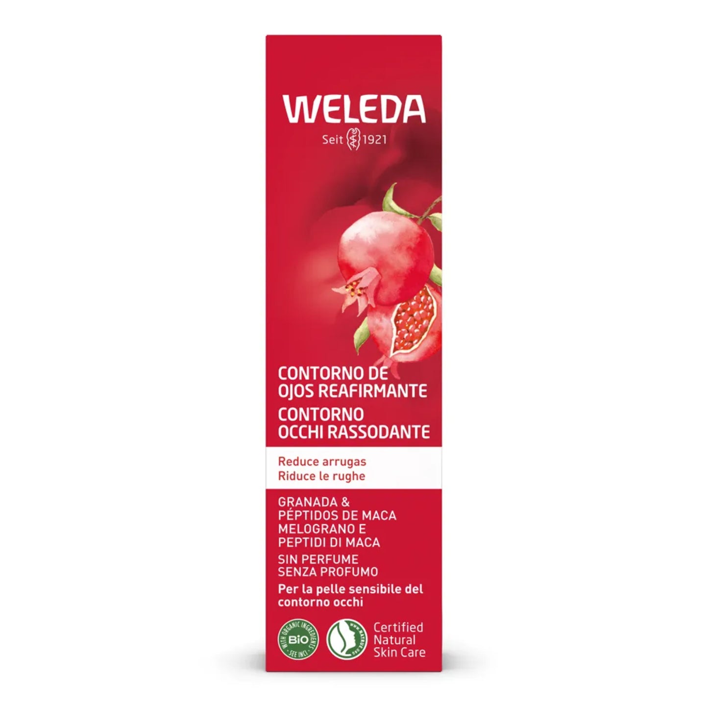 Weleda Contorno Ojos Reafirmante De Granada y Péptidos de Maca 12ML