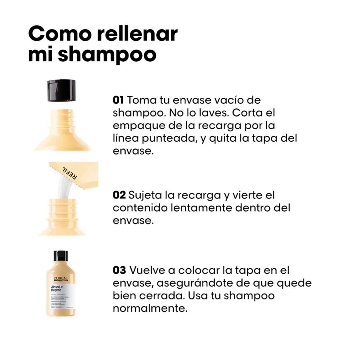 L'oréal Professionnel Absolut Repair Shampoo Refill - 1000 ML