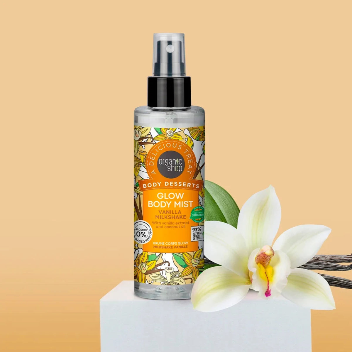 Organic Shop Body Mist Vainilla Milshake - 200 ML