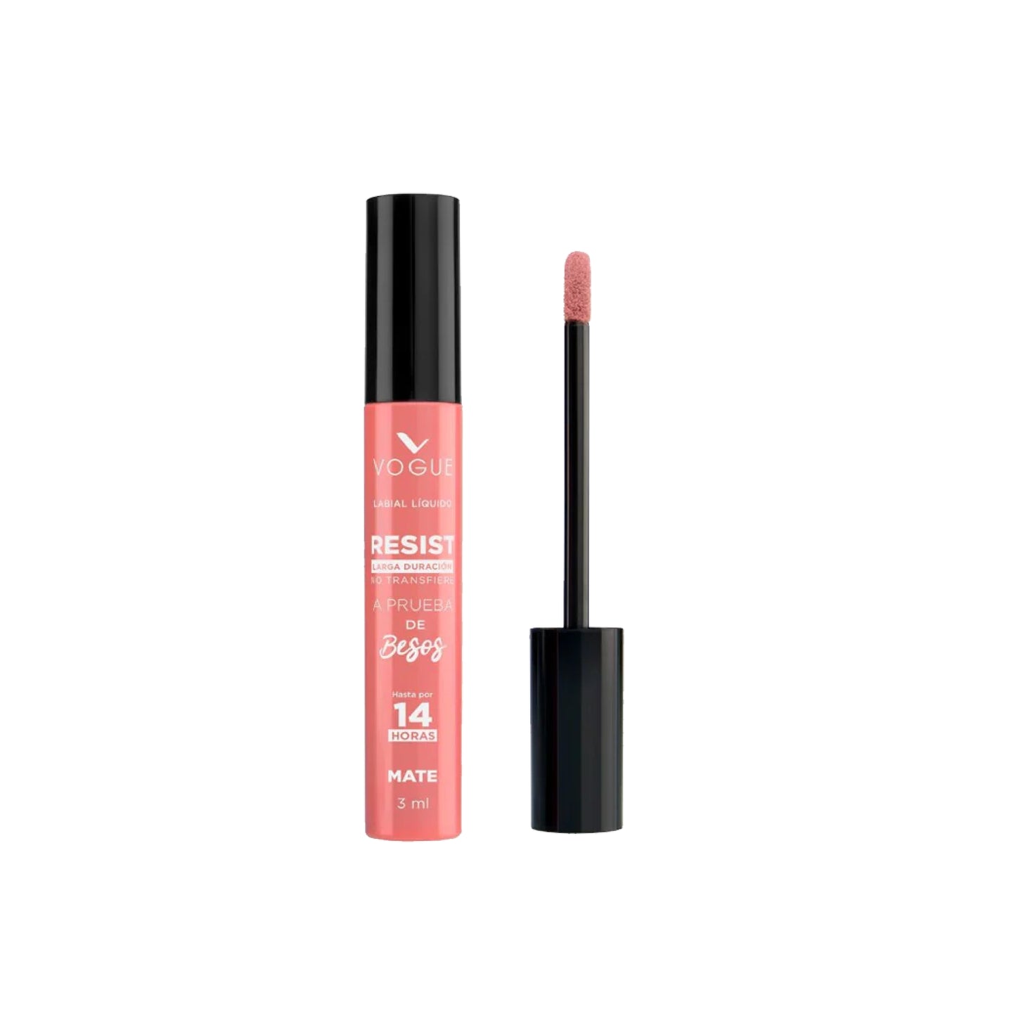 Vogue Labial Liquido Resist Larga Duración Mate - Romantica