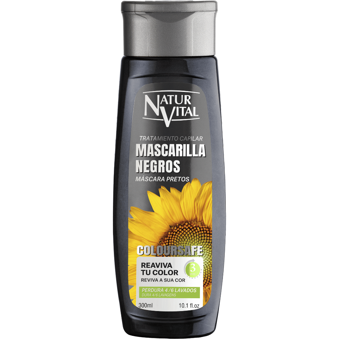 Natur Vital Coloursafe Mascarilla Negro 300ML