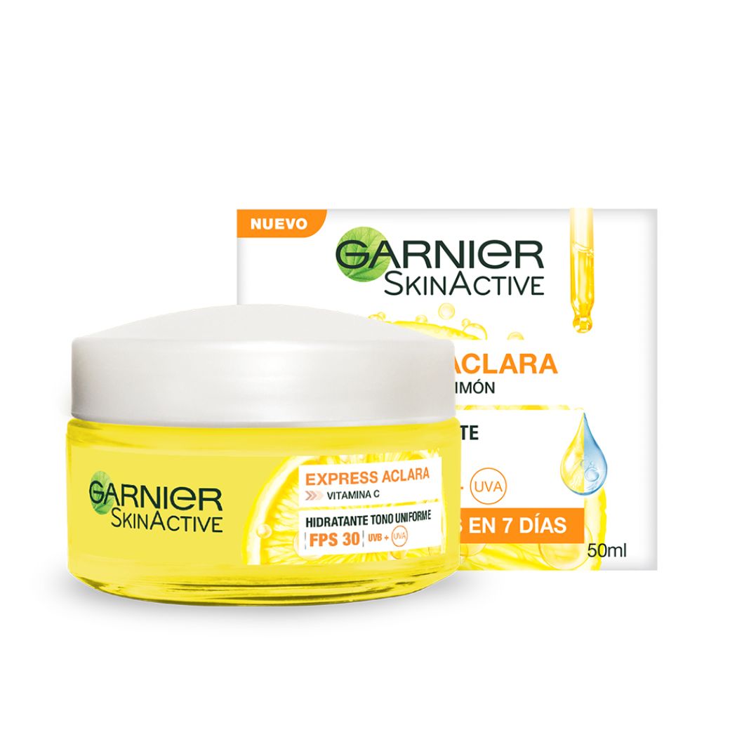 Garnier Express Aclara Crema Hidratante Vitamina C Fps30 50Ml