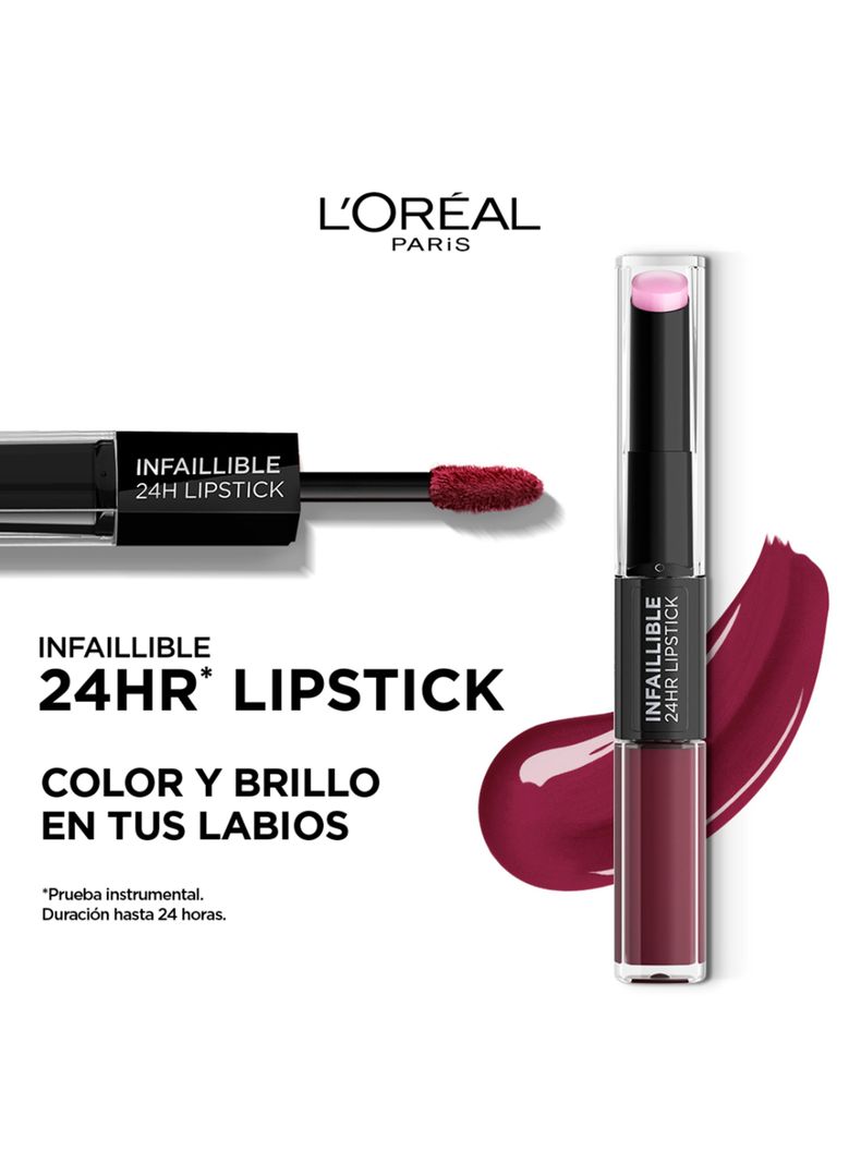 Loreal Labial Infallible 24 Horas 2 Step 215 Wine O'Clock
