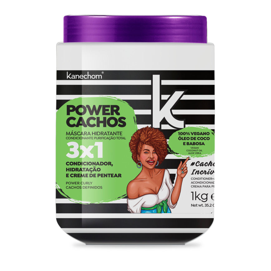 Kanechom Mascara Capilar 3 en 1 Power Cachos 1Kg