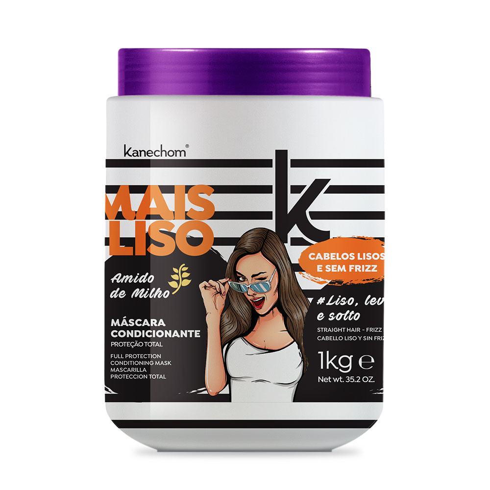 Kanechom Mascara Capilar Acondicionadora Mais Liso 1Kg