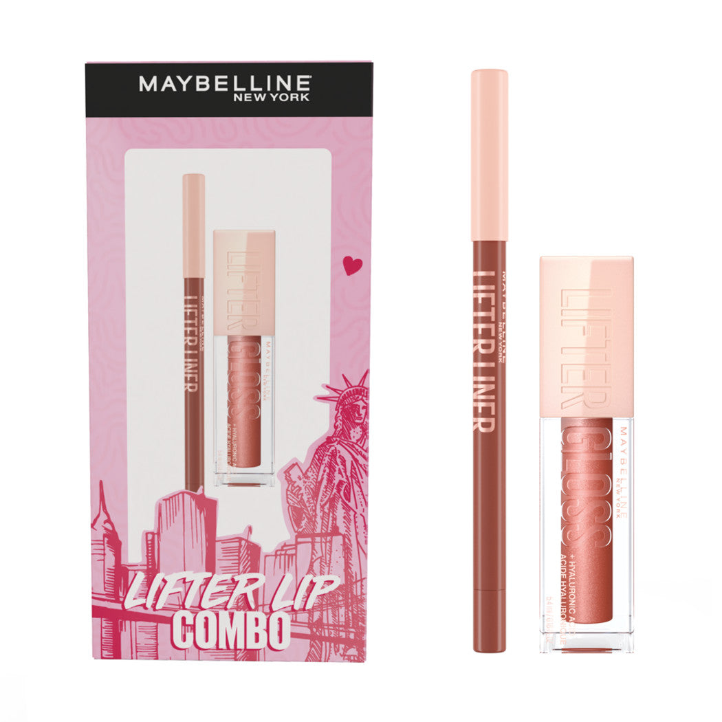 Maybelline Labial Lip Lifter Gloss 009 Topaz+Delineador Lifter 03 Player