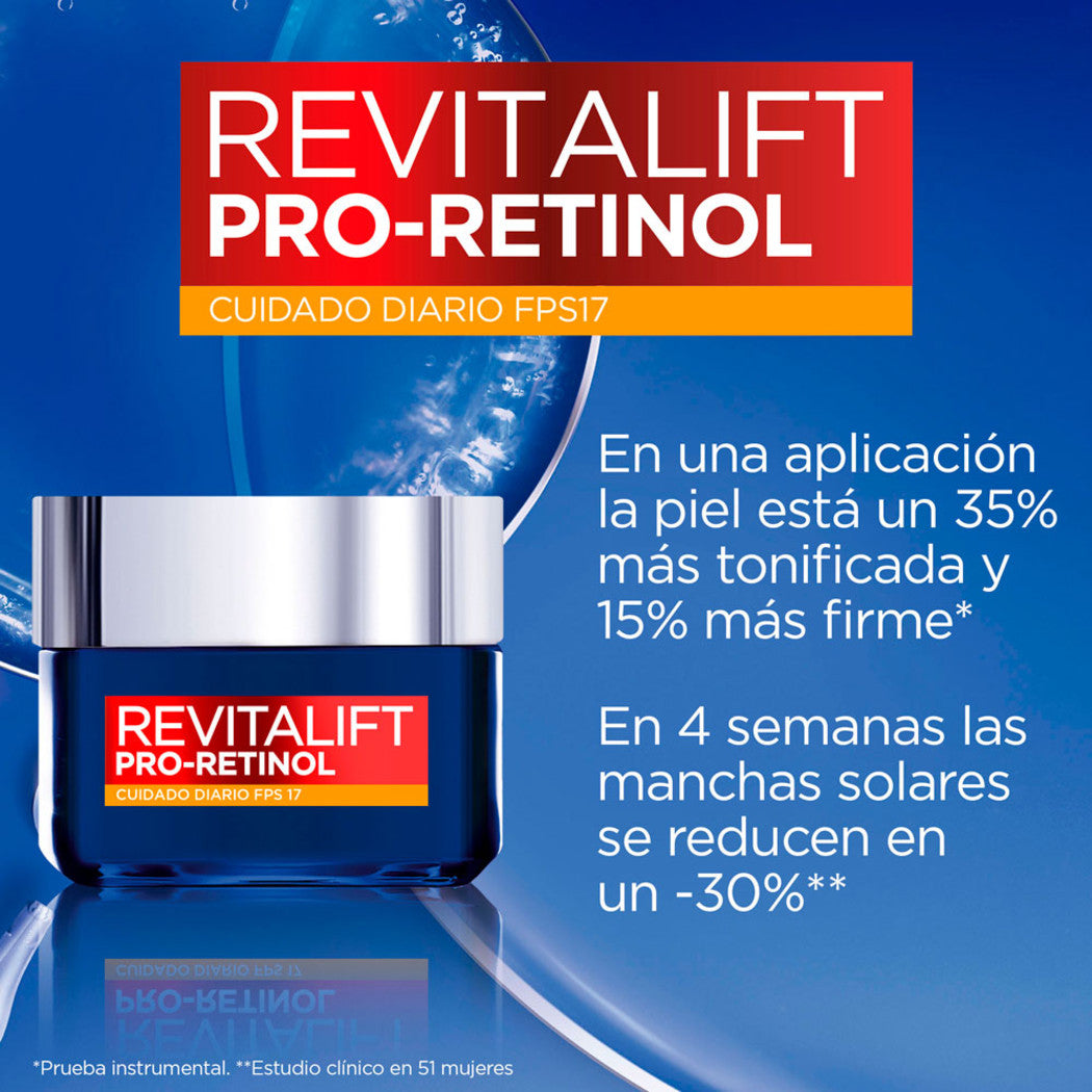 Loreal Revitalift Pro Retinol Crema de Dia FPS17 Anti ArrugaS 50ML