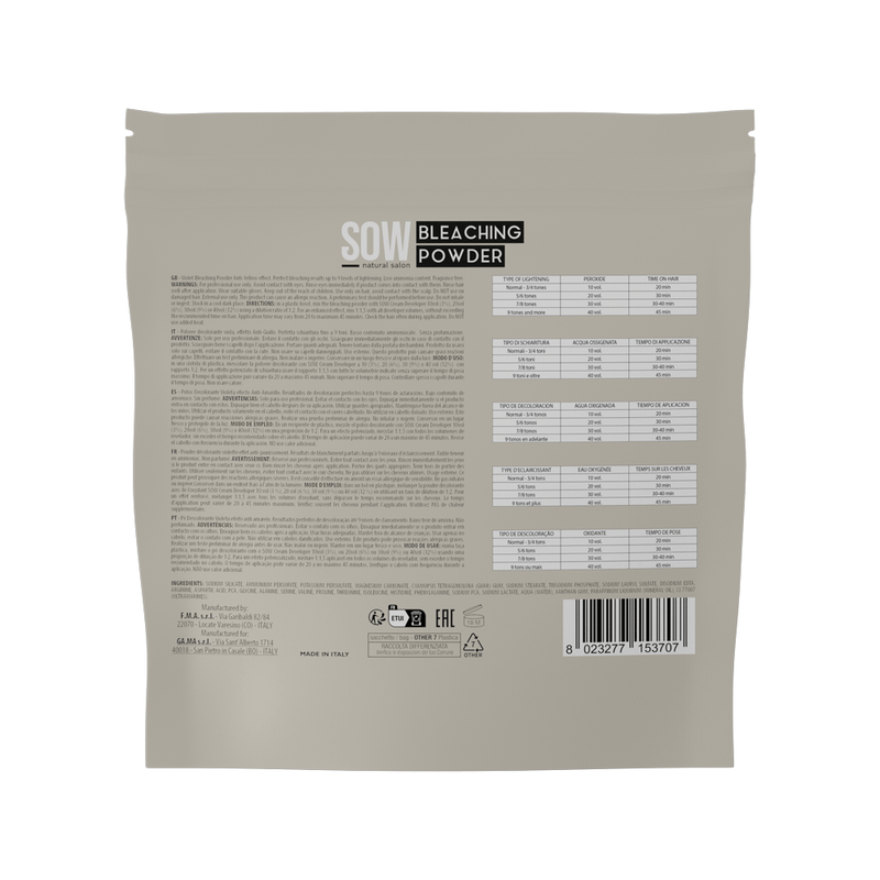 Sow Decoloranre Bleaching Powder 500Gr