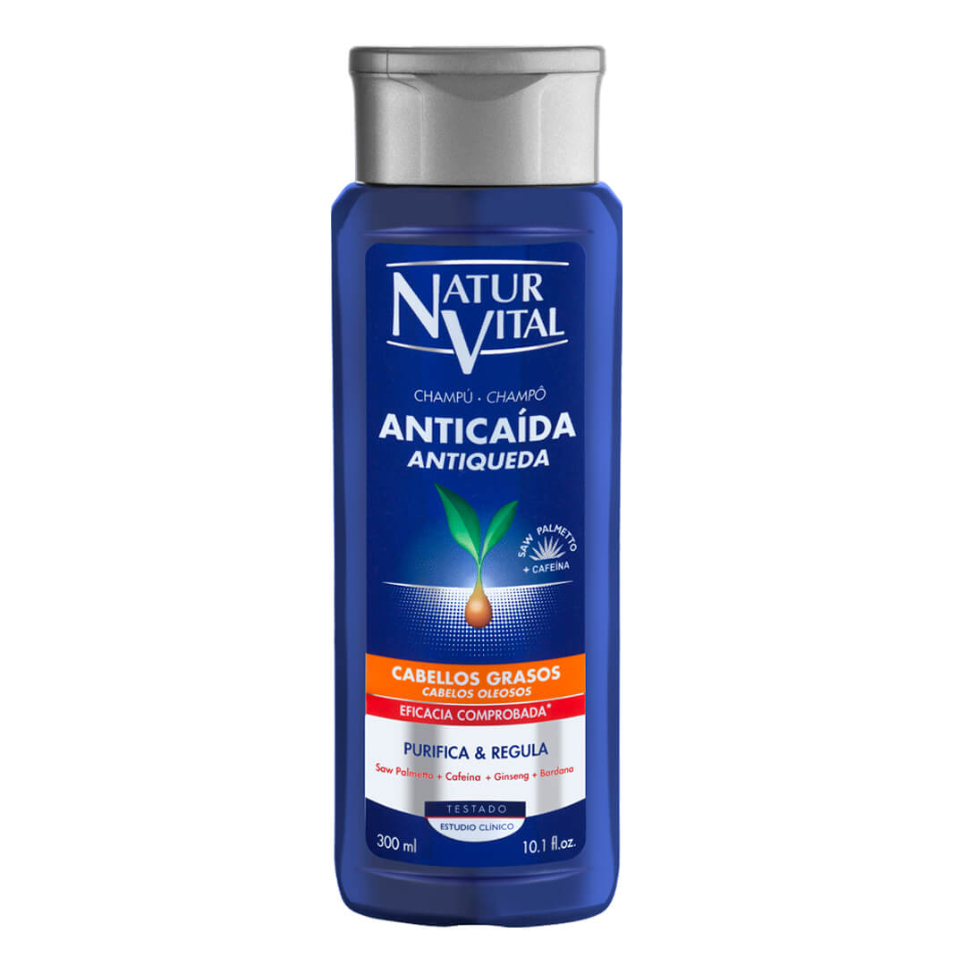 Natur Vital Shampoo Anticaida Cab.Grasos 300 ml