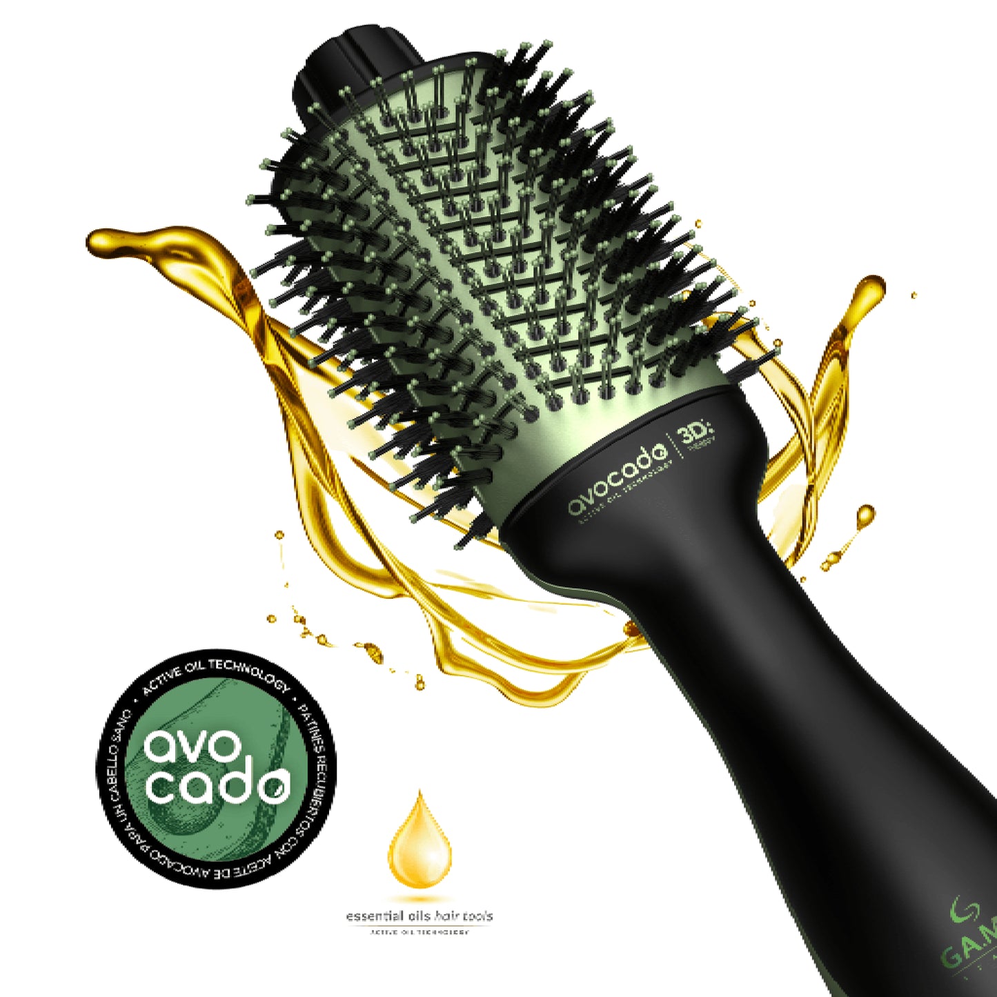 Gama Cepillo Electrico Modelador Avocado Power Brush 3D