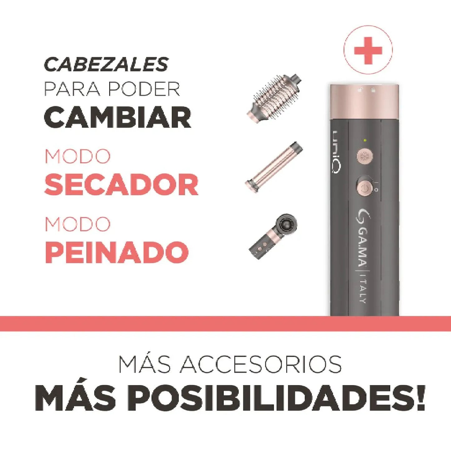 Gama Cepillo Secador Multistyler UniQ Aura 4 en 1
