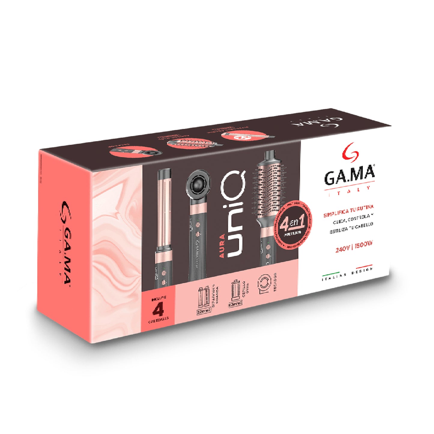 Gama Cepillo Secador Multistyler UniQ Aura 4 en 1