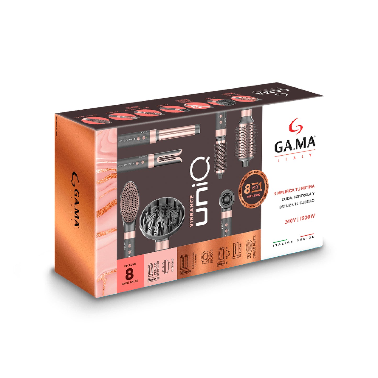 Gama Cepillo Secador Multistyler UniQ Vibrance 8 en 1