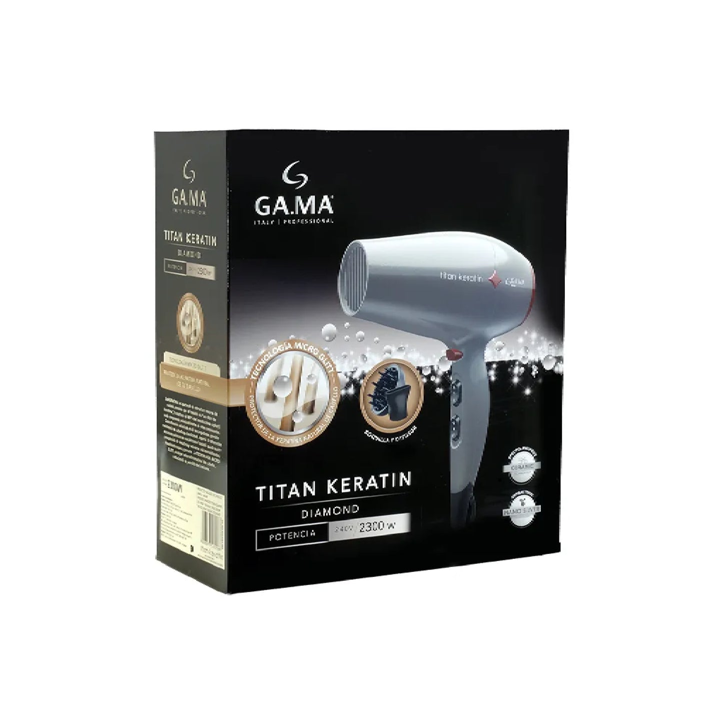Gama Secador De Pelo Titan Keratin Diamond