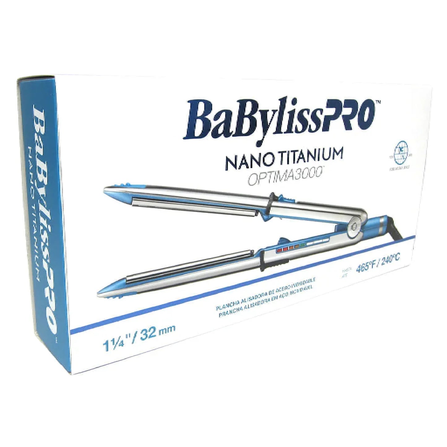 BabylissPro Plancha Alisadora Y Rizadora Nano Titanium Optima 3000