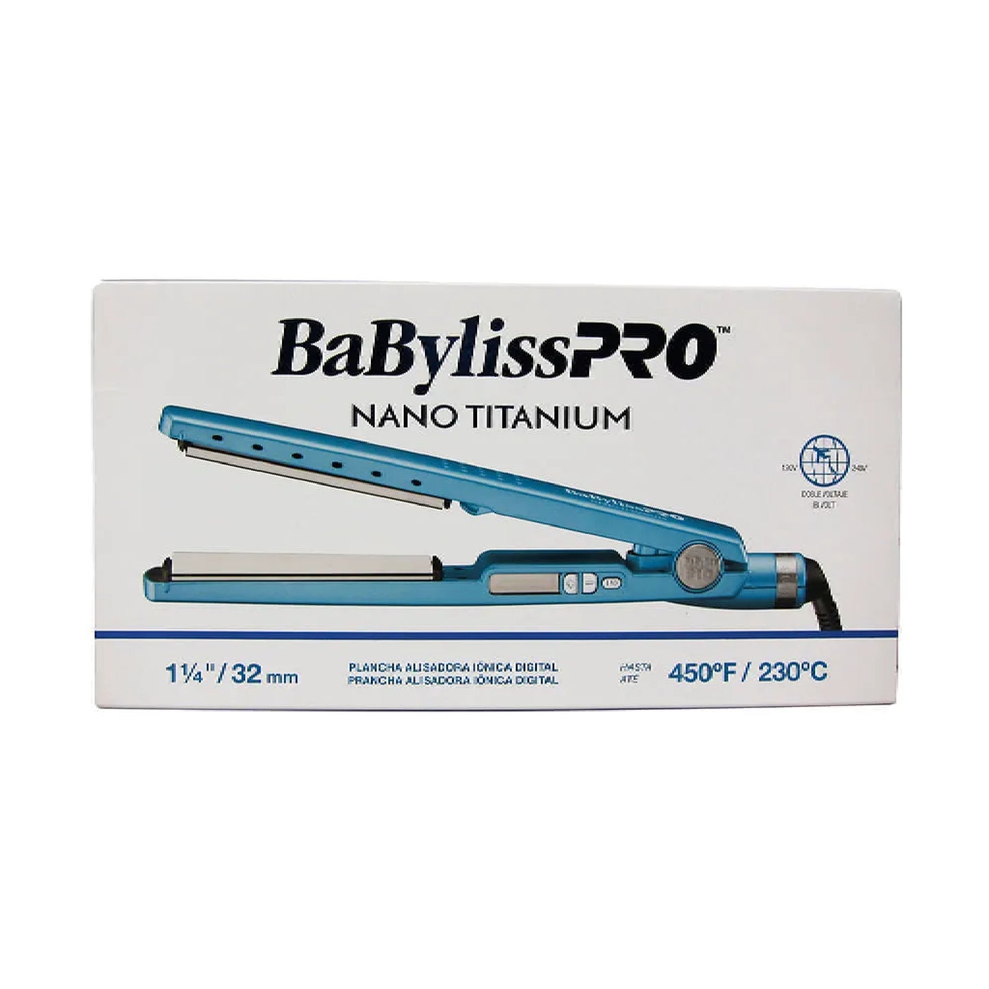 BabylissPro Plancha Alisadora Nano Titanium 32Mm Digital Bivoltaje 4091