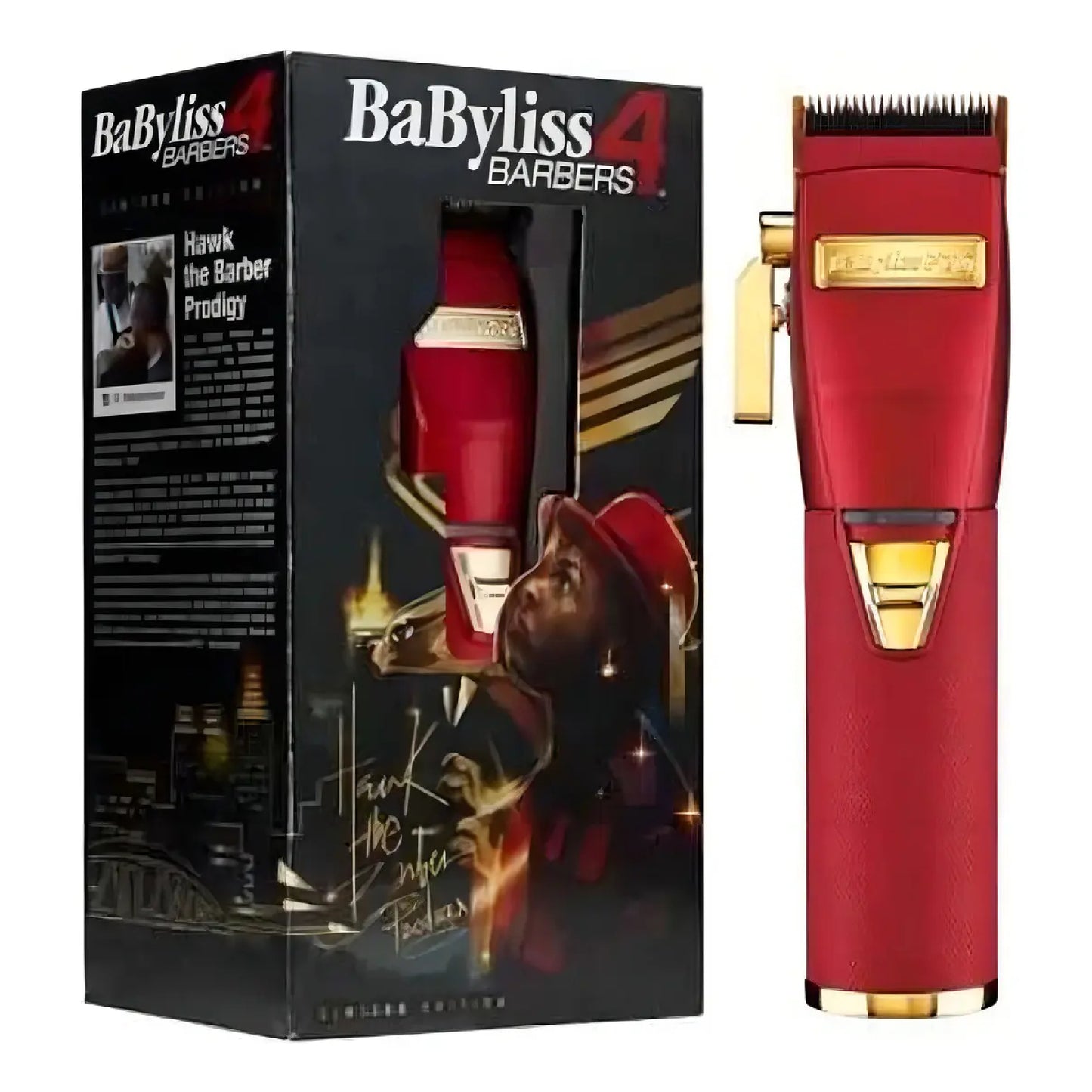 BabylissPro Máquina Cortapelo Clipper Roja B870RUZ