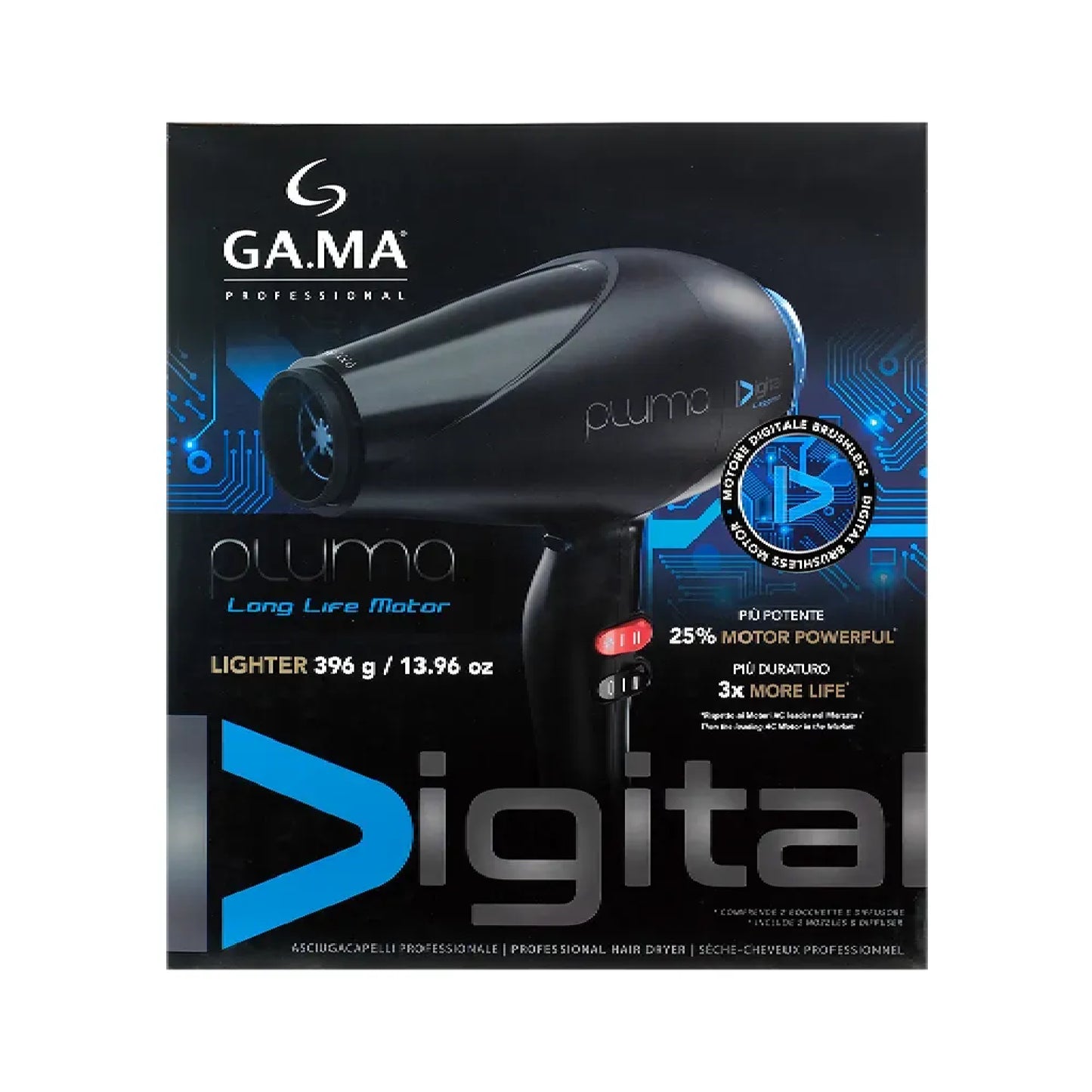 Gama Secador De Pelo Pluma Compact Digital