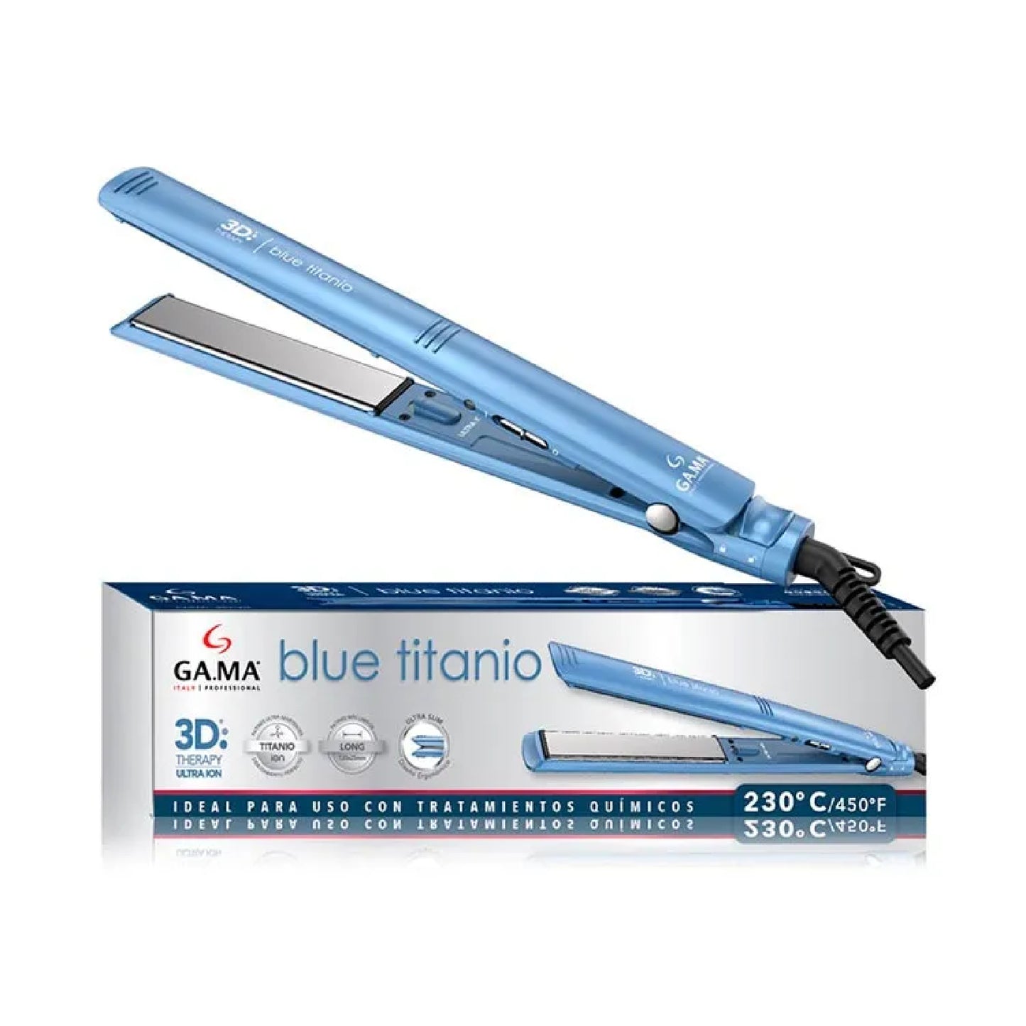 Gama Plancha Alisadora Elegance 3D Blue Titanio