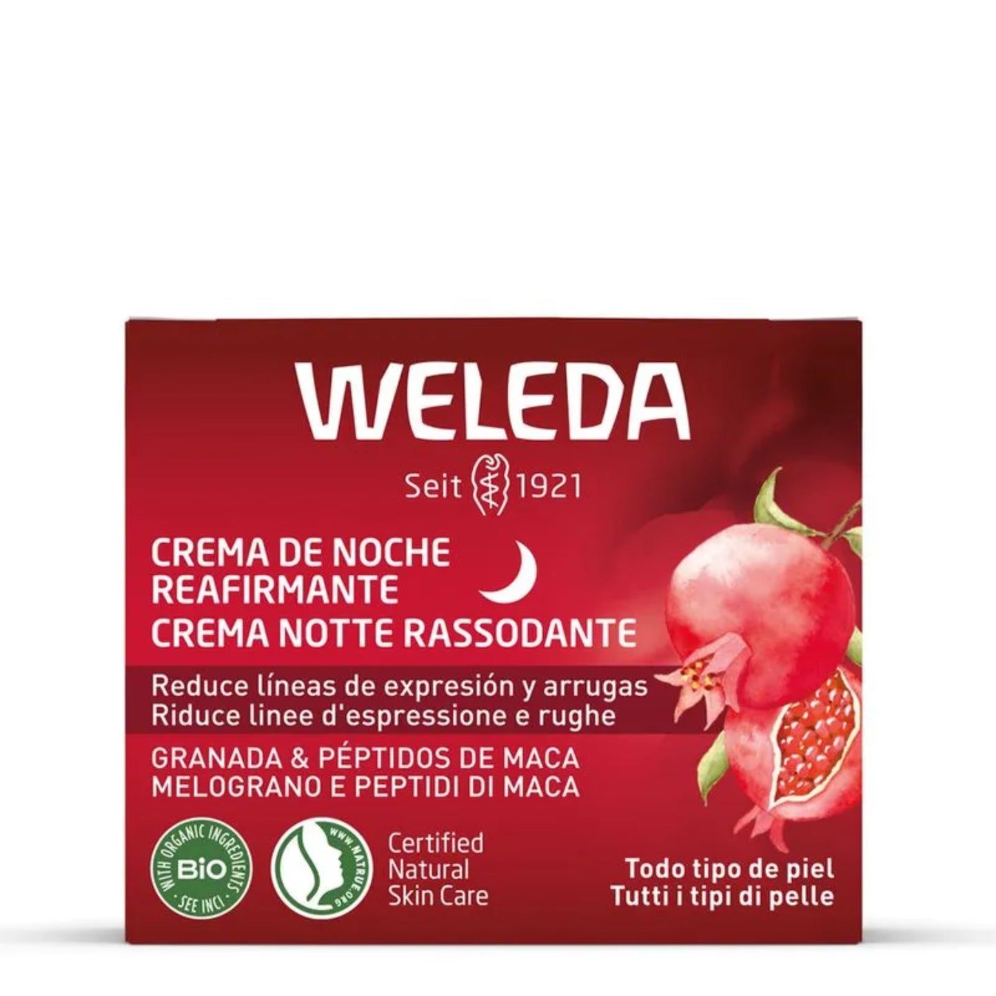 Weleda Crema De Noche Reafirmante De Granada Y Péptidos De Maca 40ML