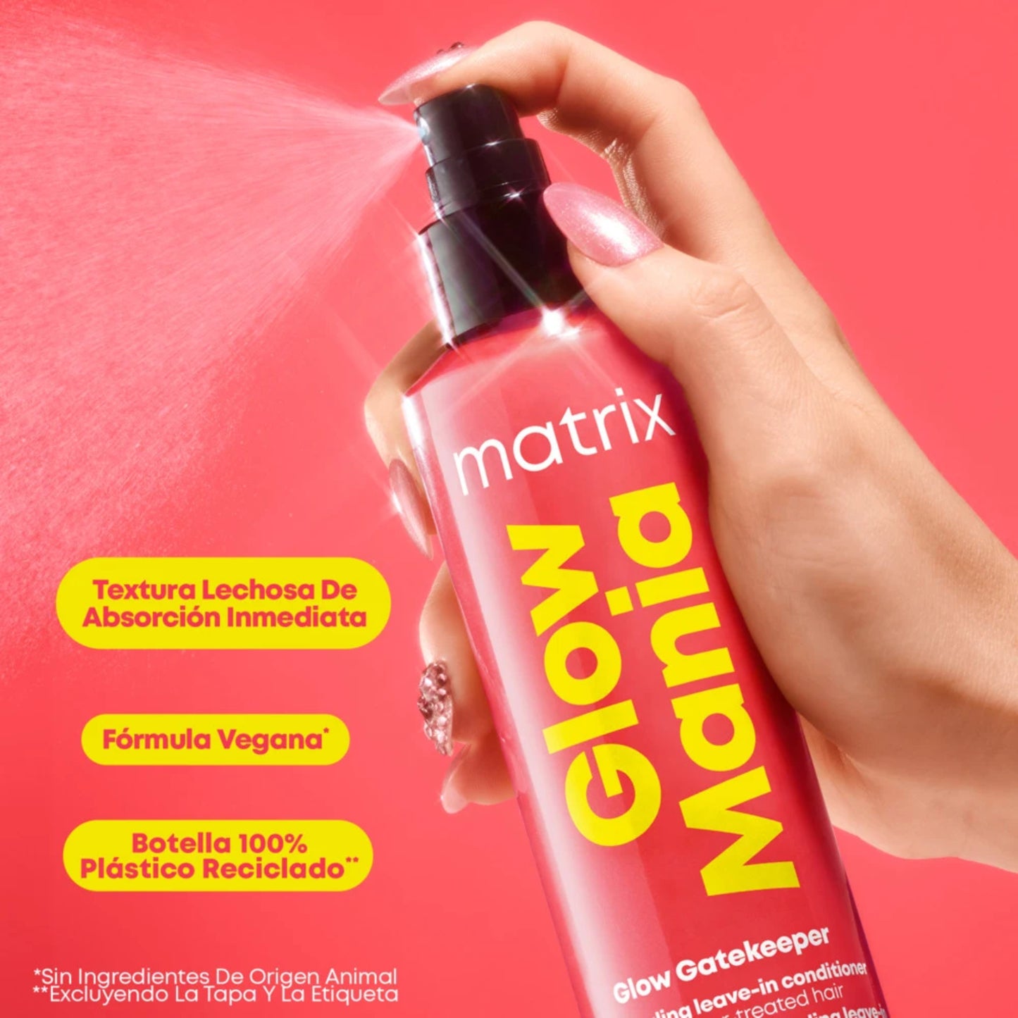 Matrix Glow Mania Leave In Spray Protector De Color 250 ML