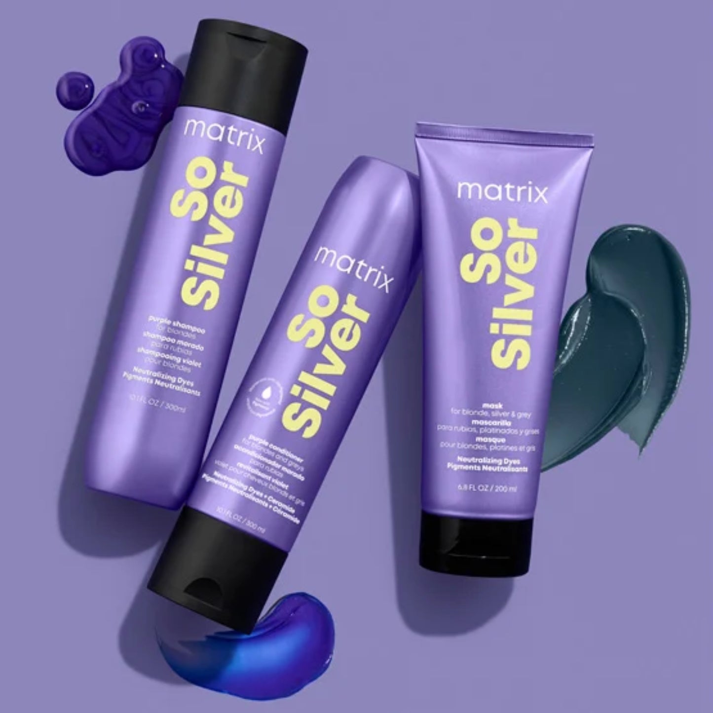 Matrix So Silver Máscara Matizadora Violeta Cabello Rubio O Canoso 200 ML