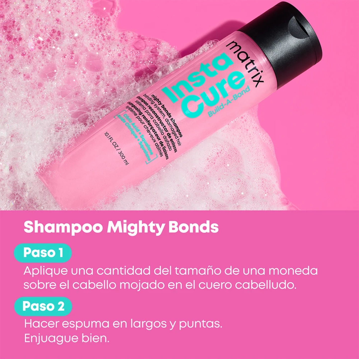 Matrix Insta Cure Build A Bond Shampoo Reparador Cabello Dañado 300 ML