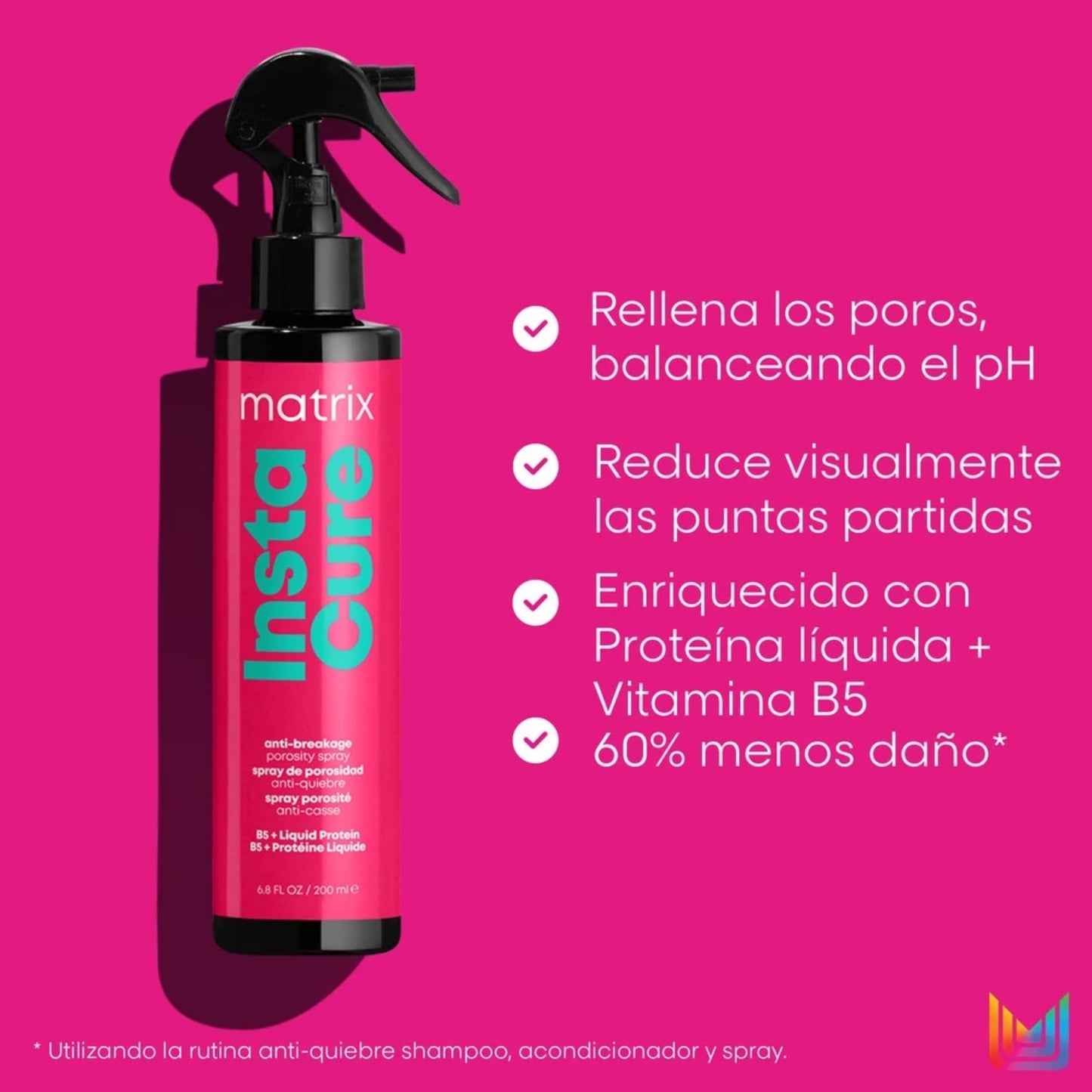 Matrix Insta Cure Leave-In Spray Reparación Cabello Dañado 200 ML