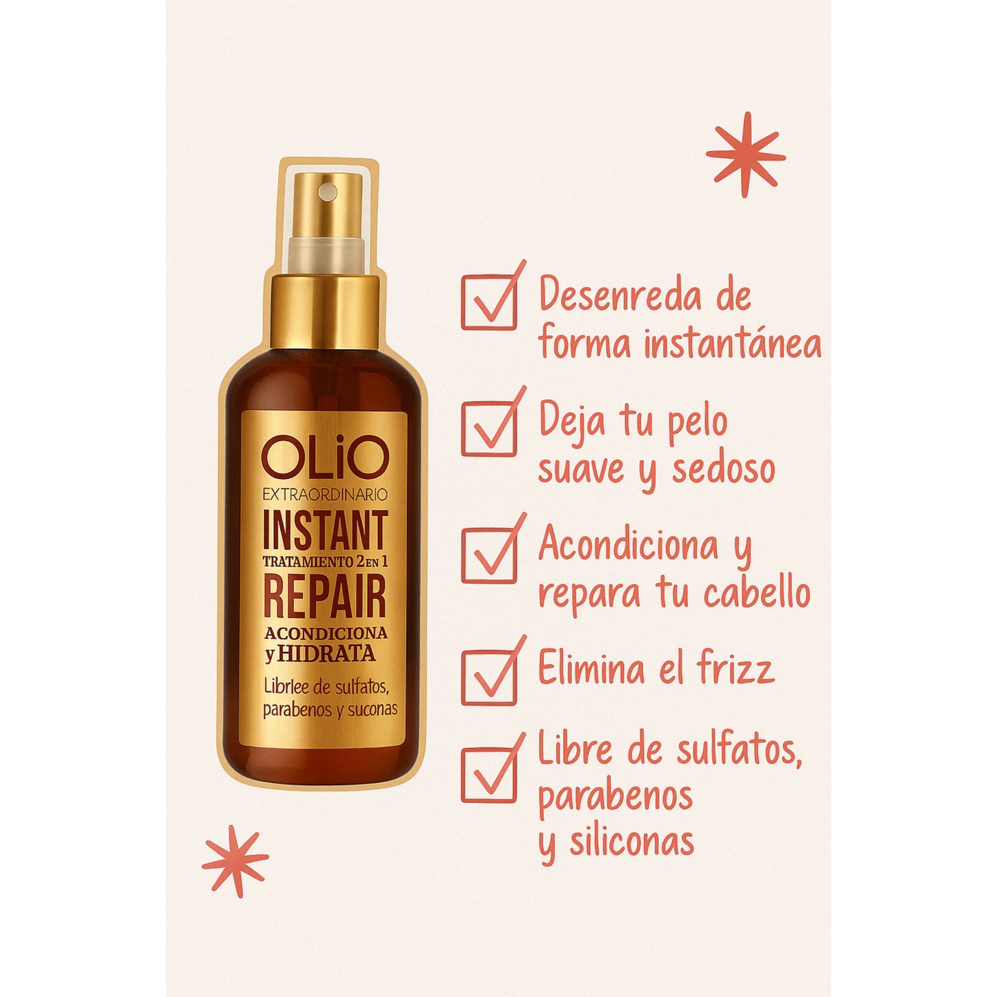 Olio Leave In Instant Repair - 125ML