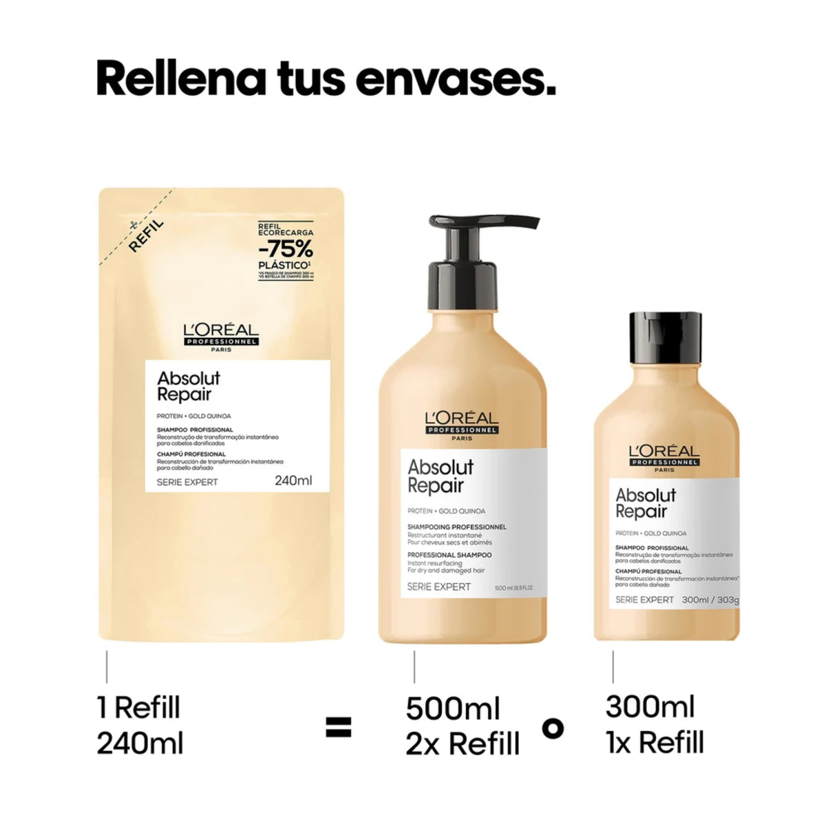 L'oréal Professionnel Absolut Repair Shampoo Refill - 240 ML