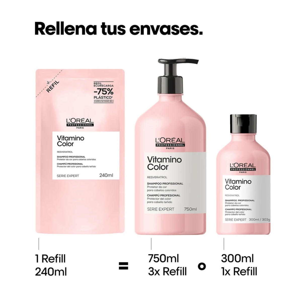 L'oréal Professionnel Vitamino Color Shampoo Refill - 240 ML