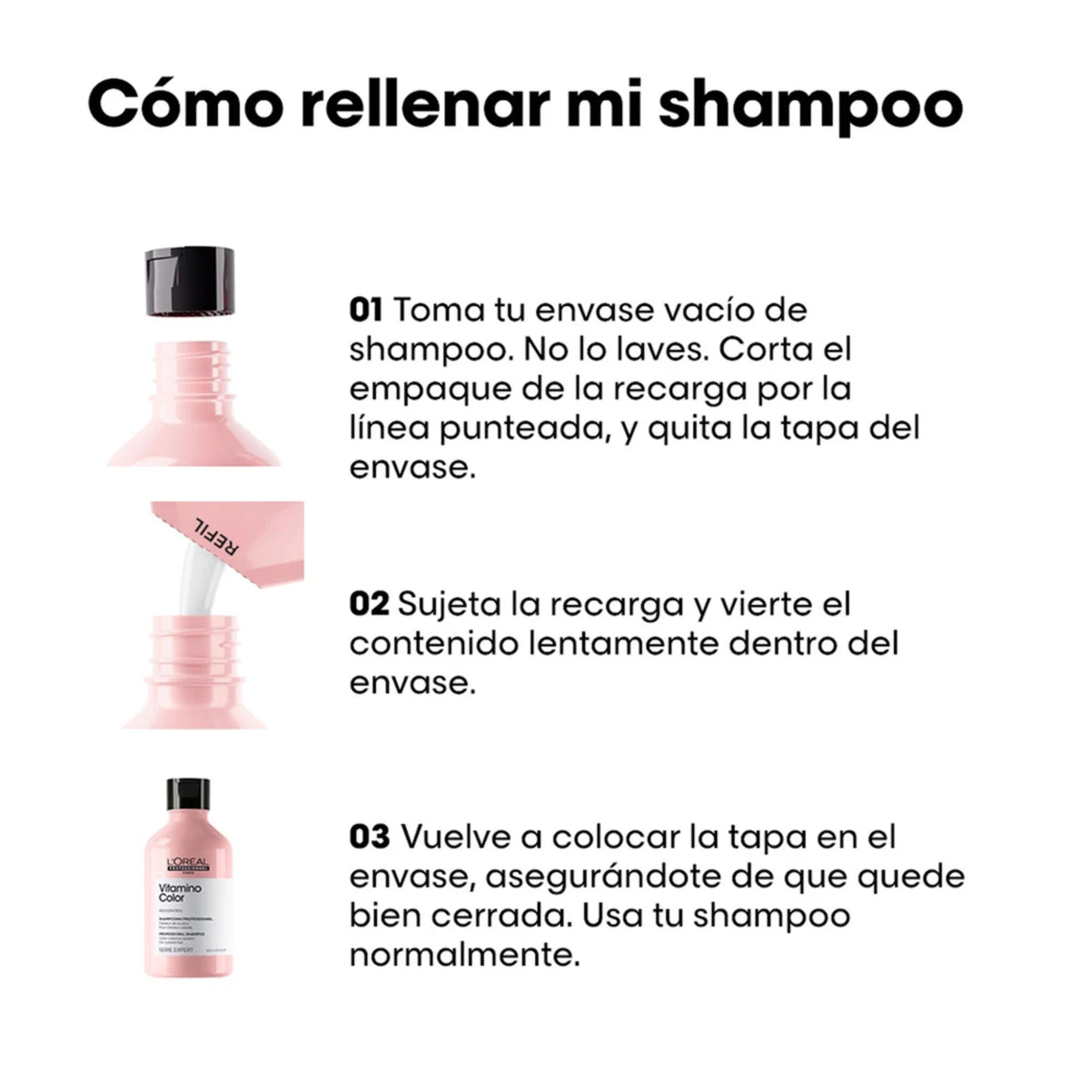 L'oréal Professionnel Vitamino Color Shampoo Refill - 240 ML