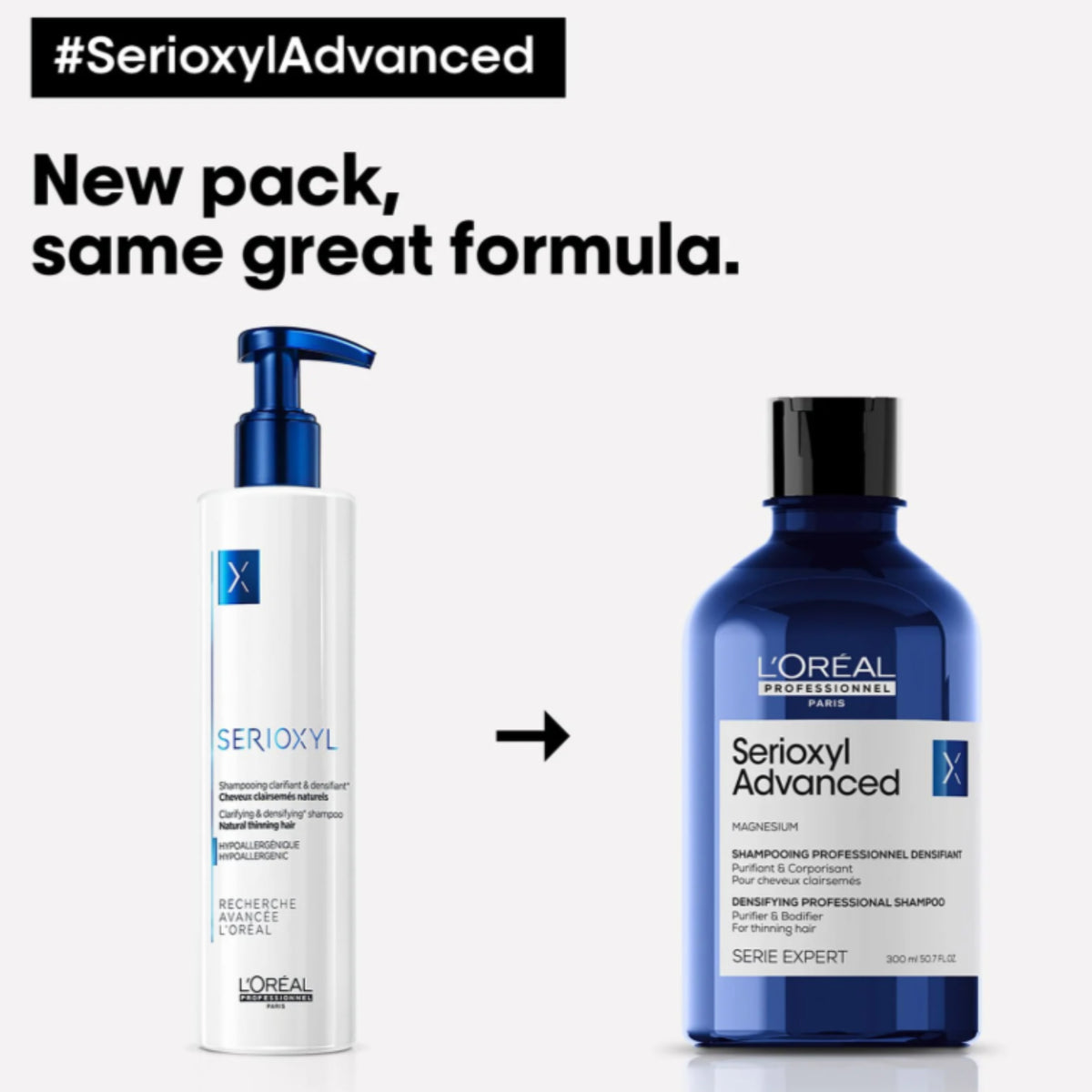 L'oréal Professionnel Serioxyl Advanced Shampoo Densifiant Para Cabello Fino - 300 ML