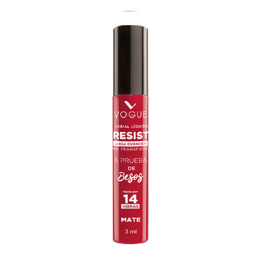 Vogue Labial Liquido Resist Larga Duración Mate - Decidida