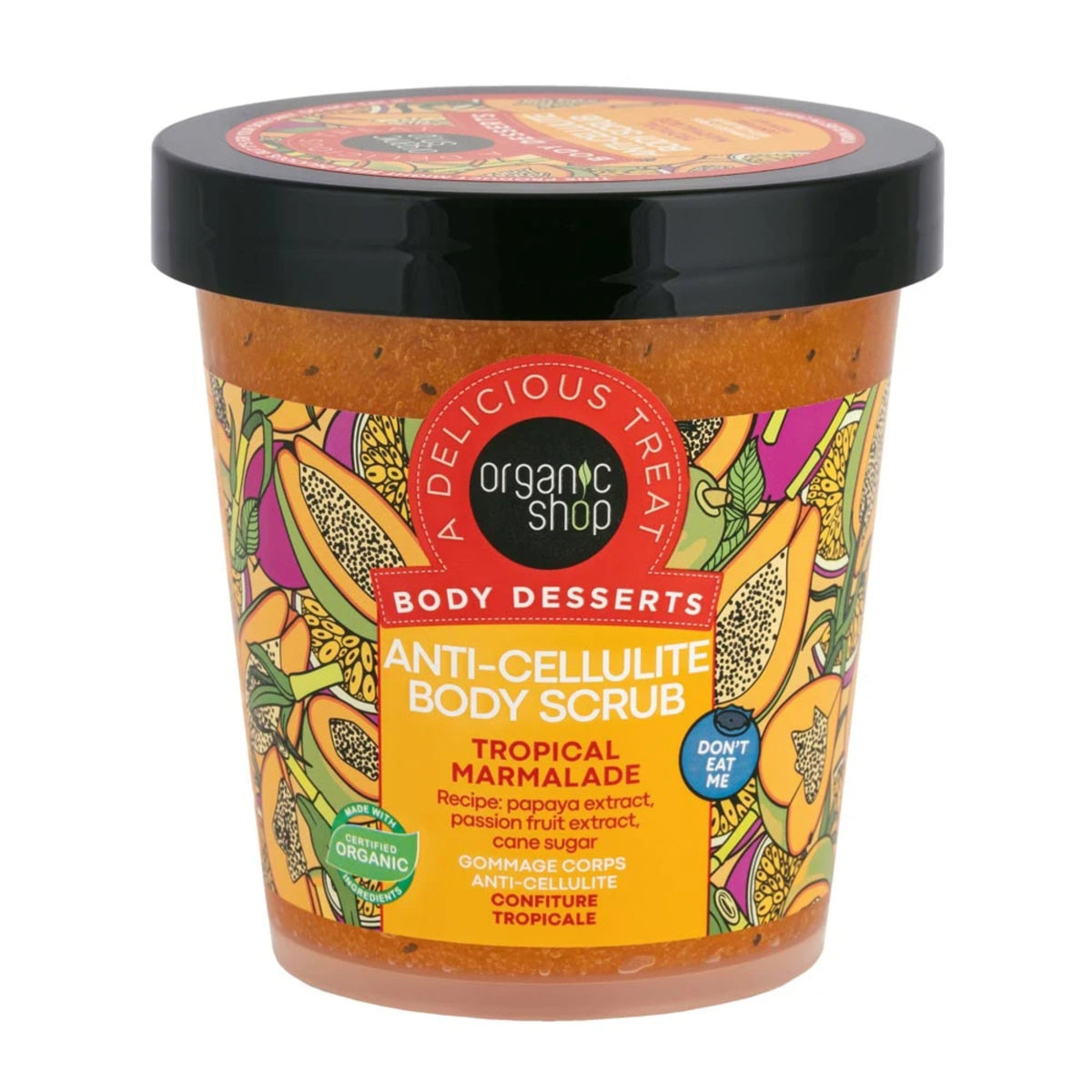 Organic Shop Exfoliante Corporal Anticelulítico Mermelada Tropical - 450 ML