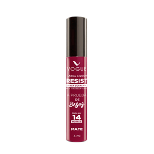 Vogue Labial Liquido Resist Larga Duración Mate - Valiente