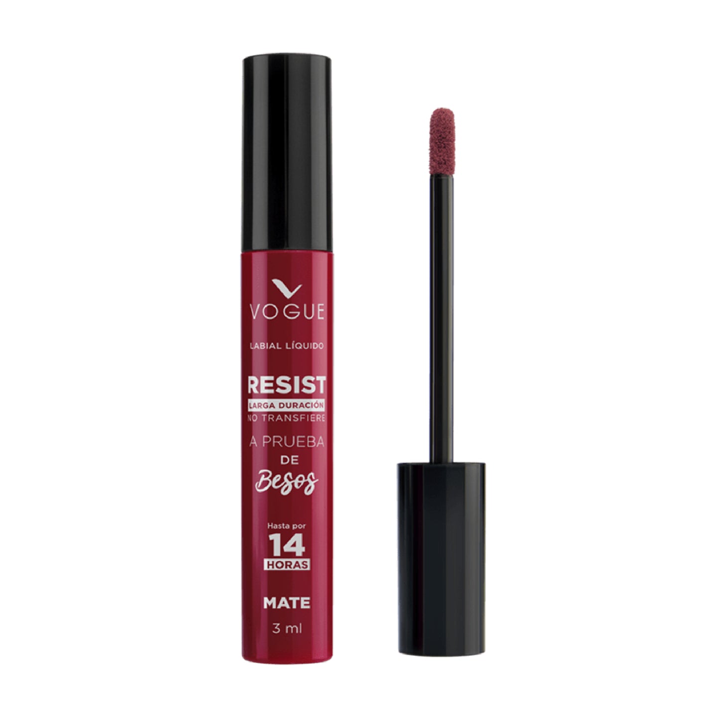 Vogue Labial Liquido Resist Larga Duración Mate - Apasionada