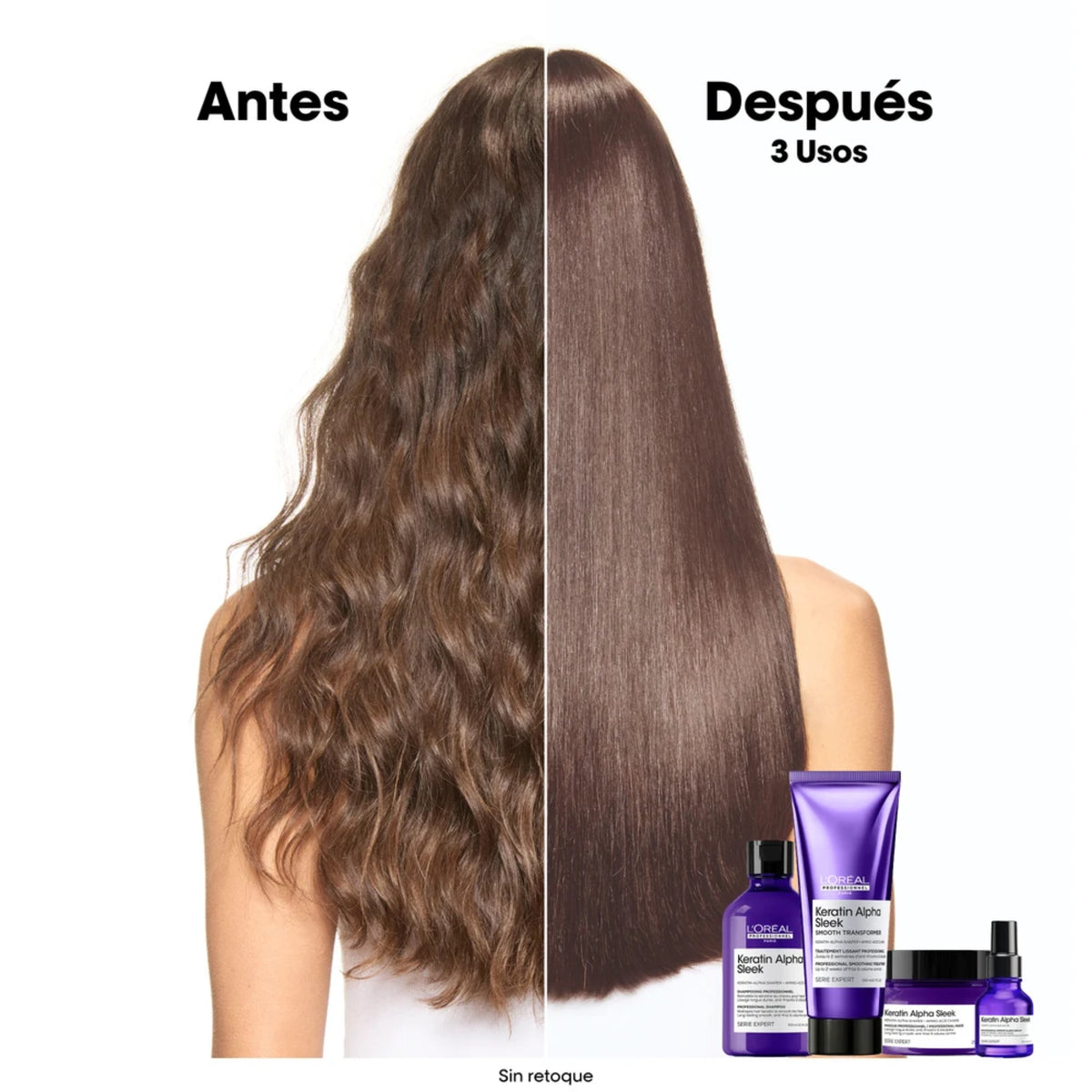 L'oréal Professionnel Máscara Anti-Frizz Keratin Alpha Sleek - 250 ML