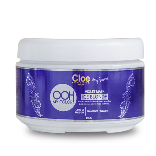 Cloe Progressive Color Intensifier Mask 270 GR - Violet Mask Ice Blonde