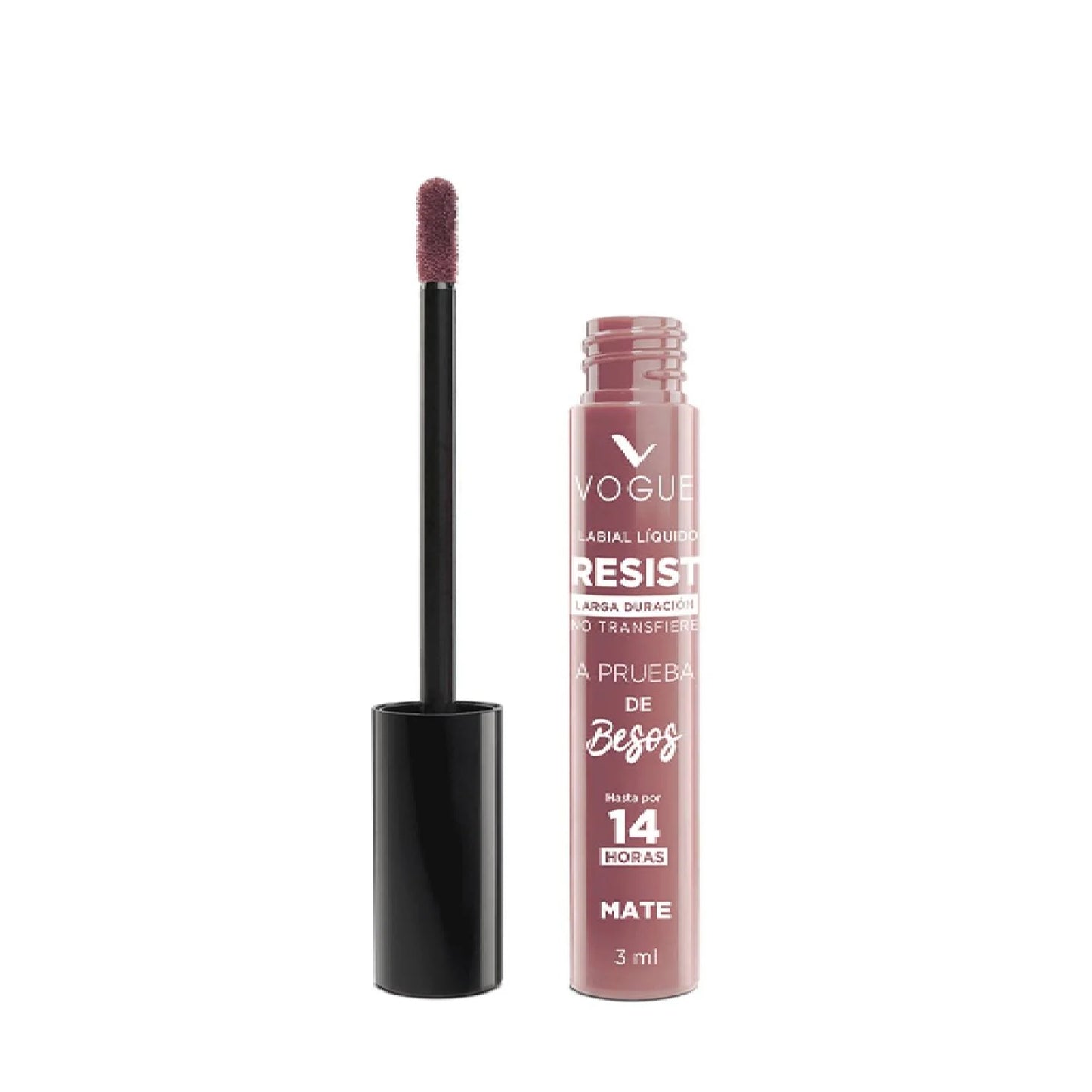 Vogue Labial Liquido Resist Larga Duración Mate - Natural
