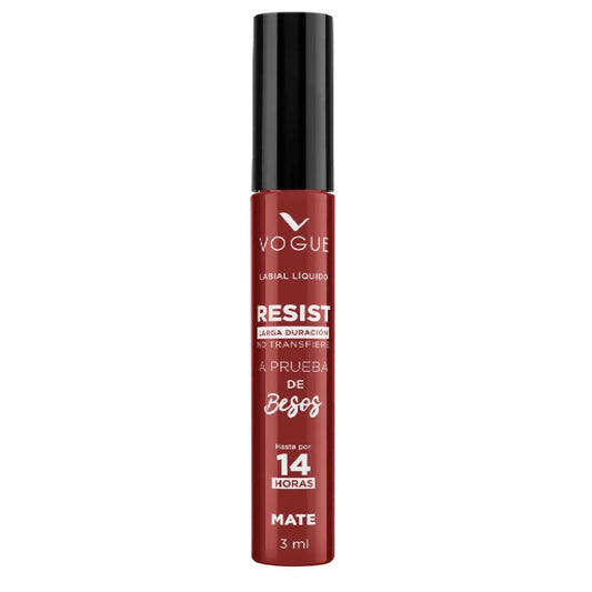 Vogue Labial Liquido Resist Larga Duración Mate - Siente