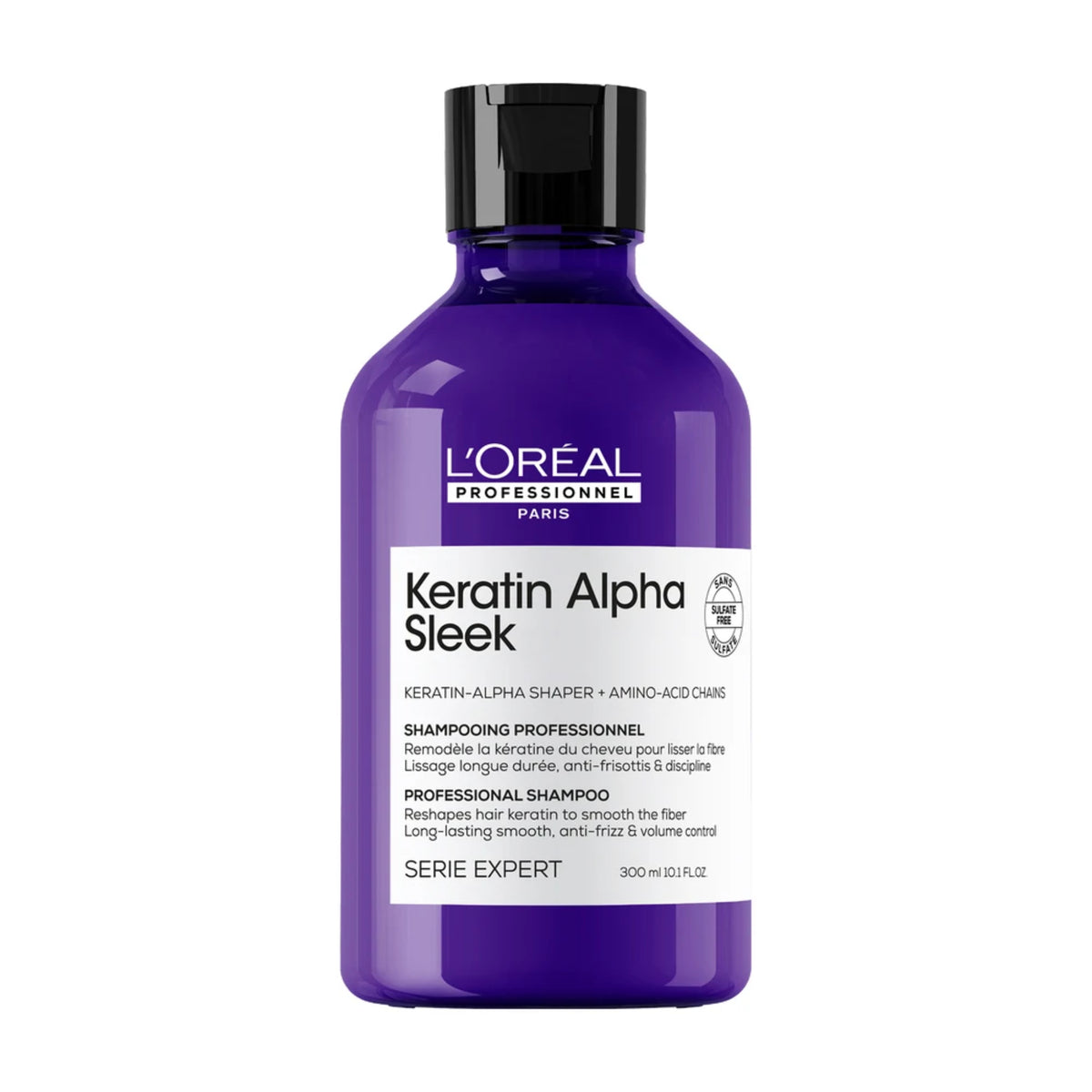 L'oréal Professionnel Shampoo Anti-Frizz Keratin Alpha Sleek - 300 ML