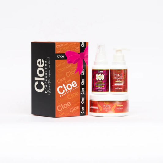 Cloe Pack Pure Sensation Repair Máscara 270 GR +Shampoo 100 ML + Hot Glow 100 ML