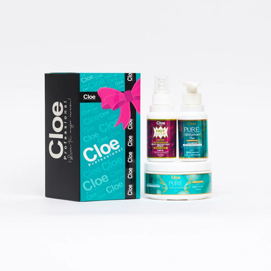 Cloe Pack Pure Sensation Clear Máscara 270 GR + Shampoo 100 ML + Hot Glow 100 ML