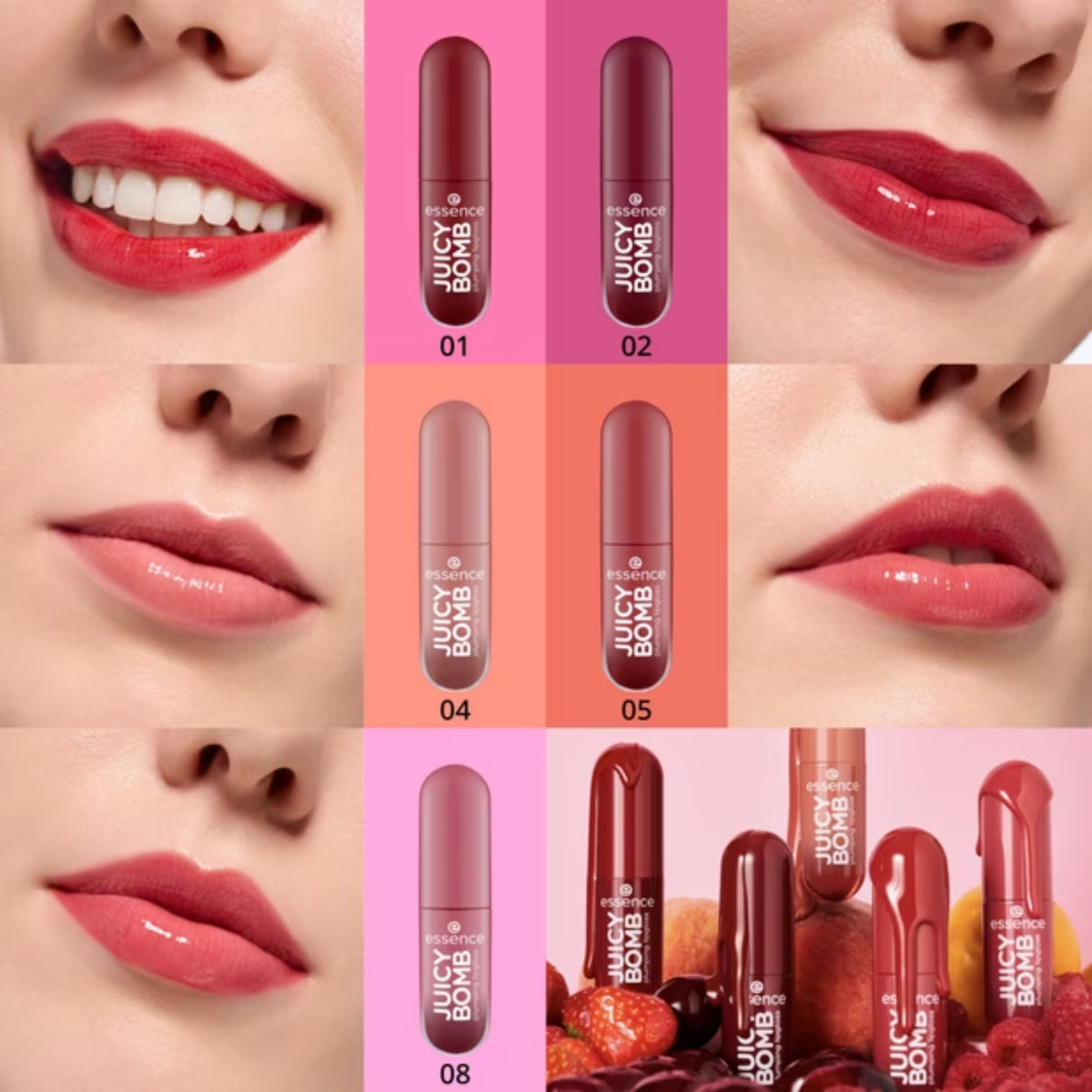 Essence Brillo De Labios Juicy Bomb Plumping - 08 Pure Raspberry
