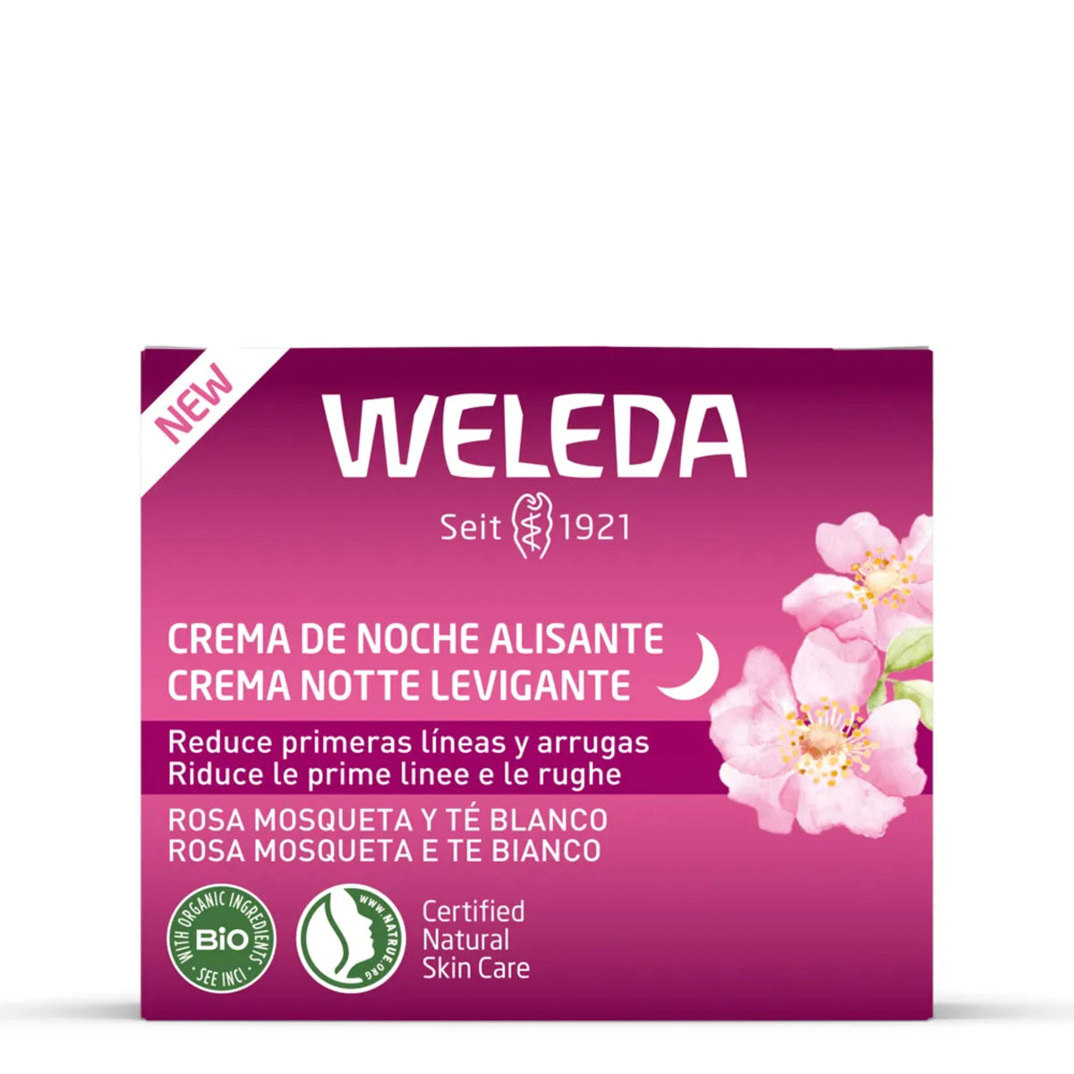 Weleda Crema De Noche Alisante De Rosa Mosqueta Y Té Blanco 40 ML