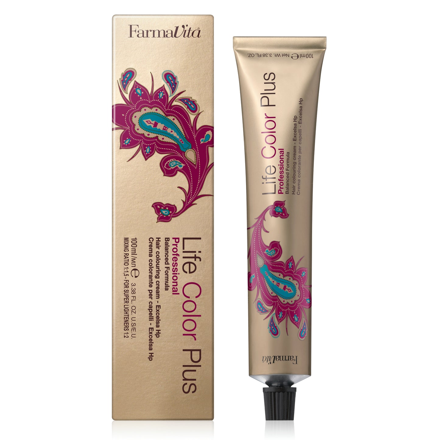 Farmavita Tintura Permanente Life Color Plus 100 ML - 6.12 Rubio Oscuro Ceniza Irisado