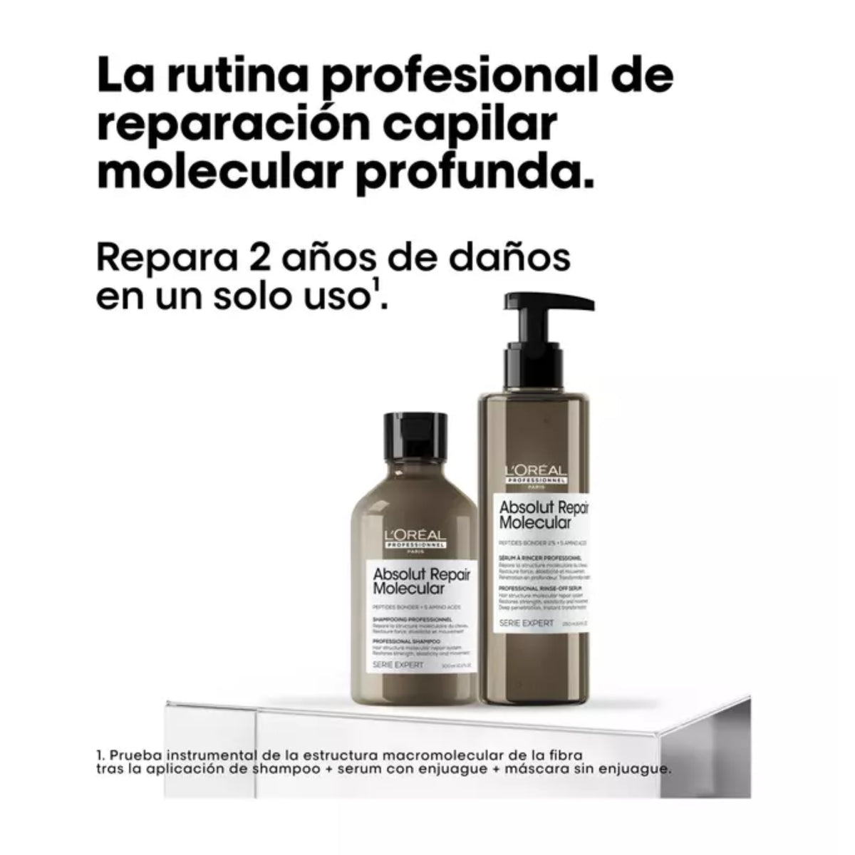L'oréal Professionnel Absolut Repair Molecular Shampoo 300 ML + Sérum 250 ML
